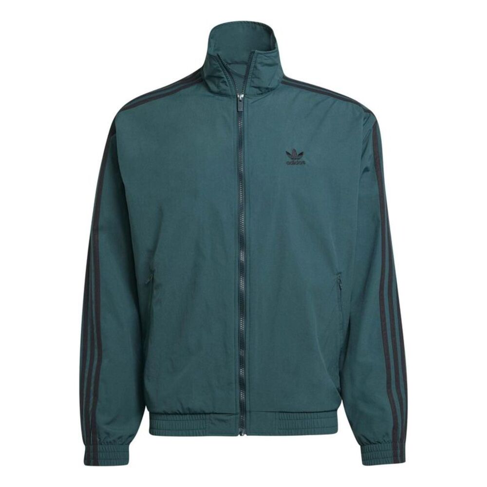 Adidas Mens Firebird 3 Stripes Track Top / Ivy Green